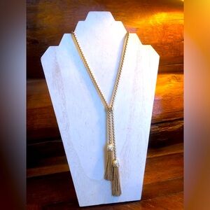 Authentic JCREW Gold Tassel Necklace